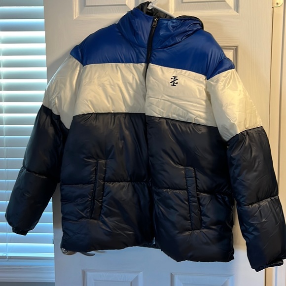 Izod Mend Cuffed Colorblock Puffer Size 